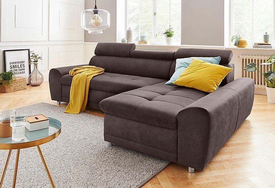 sit&more Ecksofa "Riva L-Form" inklusive Kopteilverstellung, wahlweise mit günstig online kaufen