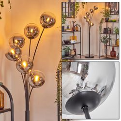 hofstein Stehlampe Stehlampe aus Metall/Glas in günstig online kaufen