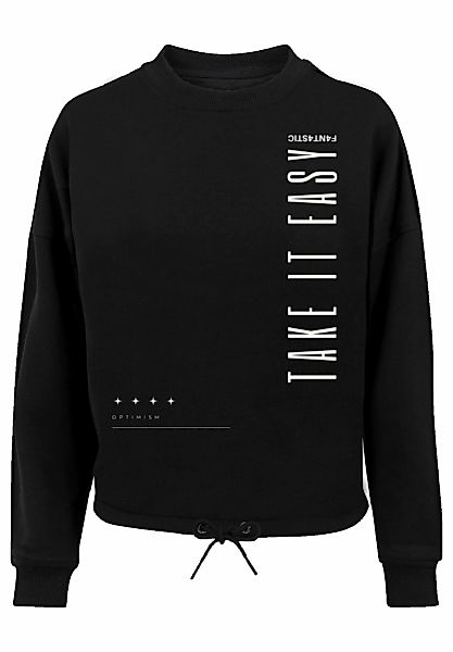 F4NT4STIC Sweatshirt "Take It Easy" Print günstig online kaufen