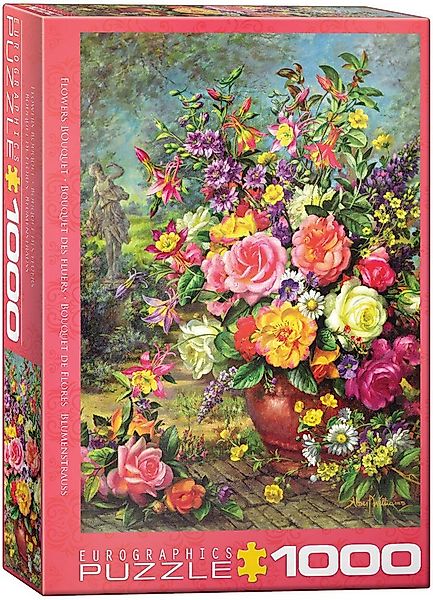 Puzzle 1000 Teile Puzzle - Puzzle - Flower Bouquet - Blumenstrauß, Puzzlete günstig online kaufen