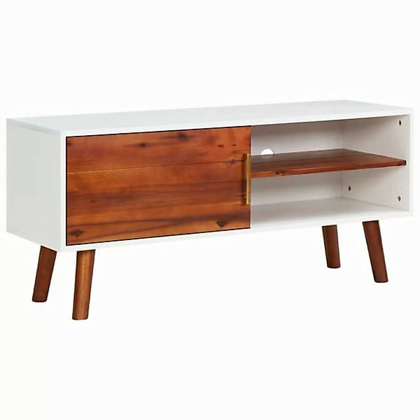 furnicato TV-Schrank 110x35x50 cm Massivholz Akazie und MDF (1-St) günstig online kaufen