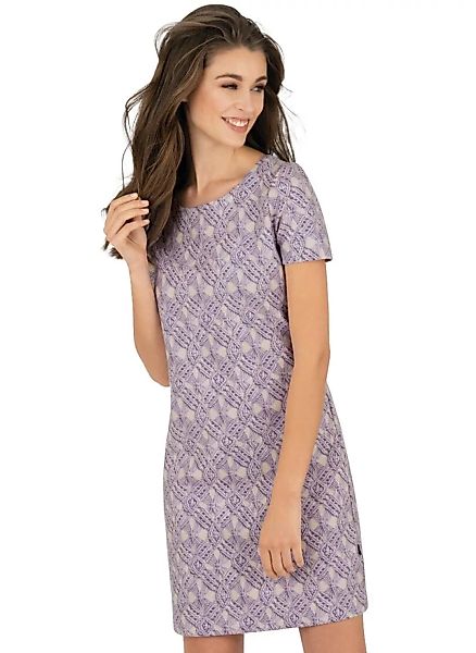 Trigema Jerseykleid "TRIGEMA Kleid mit modischem Allover-Print in Strickopt günstig online kaufen