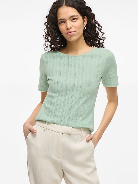 Vila Kurzarmshirt VIKASSIE S/S POINTELLE TOP günstig online kaufen