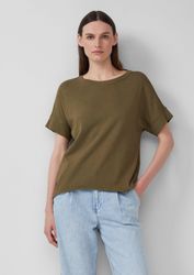 s.Oliver Kurzarmshirt T-Shirt Baumwollshirt mit Wascheffekt günstig online kaufen