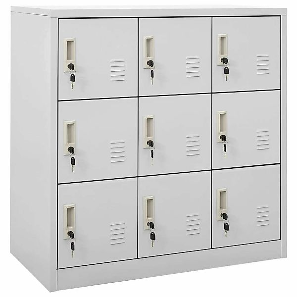vidaXL Fächerschrank Schließfachschränke 5 Stk. Hellgrau günstig online kaufen