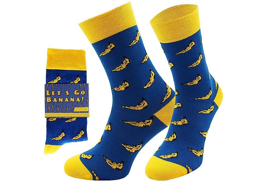 Chili Lifestyle Freizeitsocken BANANA Lustige Socken mit Spruch Banderole a günstig online kaufen