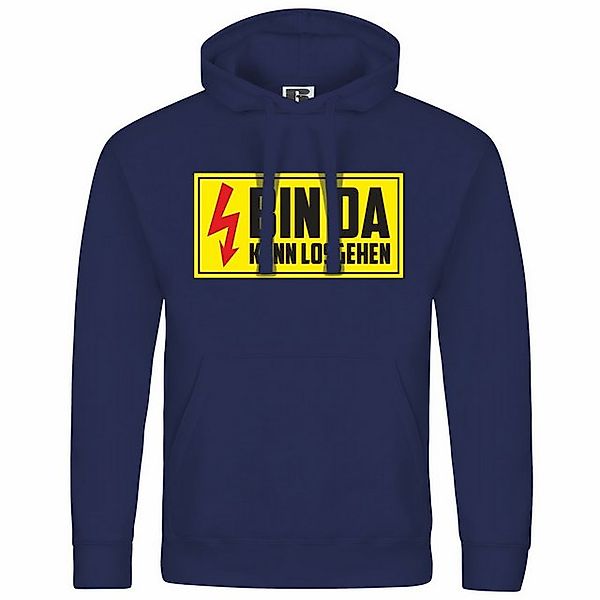 deinshirt Kapuzenpullover Herren Kapuzenpullover Bin da kann losgehen Mit P günstig online kaufen