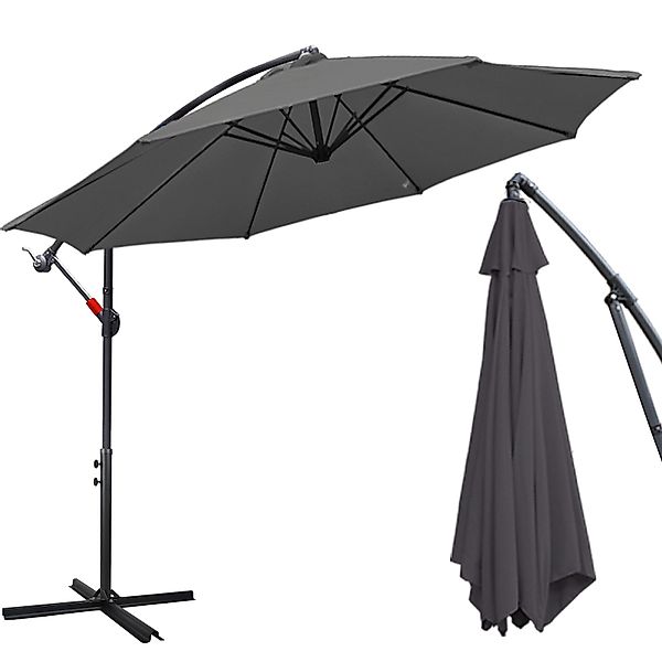 Clanmacy Sonnenschirm Sonnenschirm 300/350cm UV40+ UV-Schutz günstig online kaufen