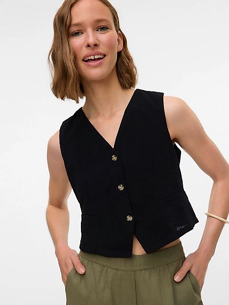 Vero Moda Kurzweste "VMCAIA SL VEST WVN NOOS" günstig online kaufen