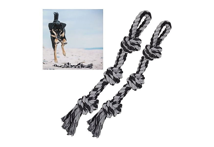 relaxdays Zerrspielzeug Hundespielzeug Seil 2er Set günstig online kaufen