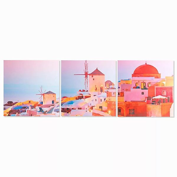 Bild Dkd Home Decor Holz Mühlen (3 Pcs) (80 X 80 X 2.5 Cm) günstig online kaufen