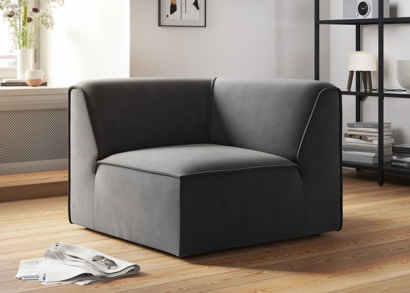 RAUM.ID Sofa-Eckelement "Merid, Sofaelement, Maße B/T/H: 97/97/46 cm" als M günstig online kaufen