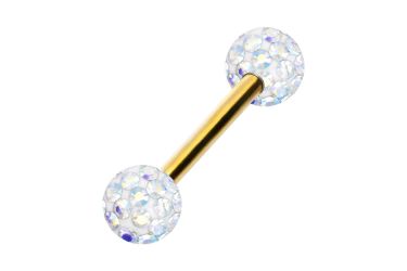 PIERCINGLINE Brustwarzenpiercing Titan Barbell EPOXY-KUGELN (Barbells, günstig online kaufen