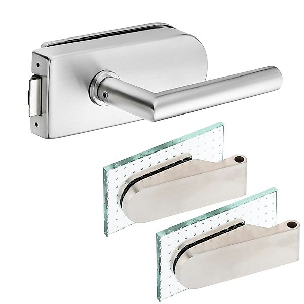 Türbeschläge24 Drückergarnitur Premium Glastürbeschlag D3 UV günstig online kaufen