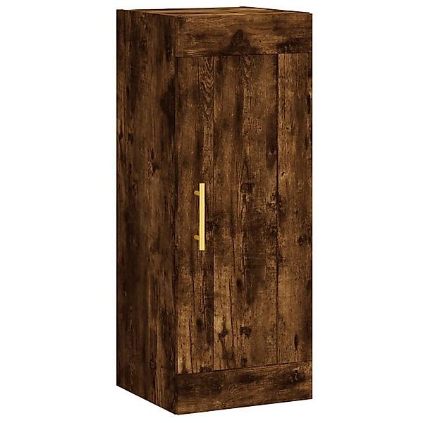 vidaXL Hängeschrank Wandschrank Räuchereiche 34,5x34x90 cm Holzwerkstoff (1 günstig online kaufen