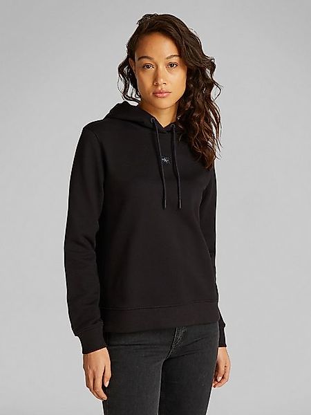 Calvin Klein Jeans Kapuzensweatshirt WOVEN LABEL REGULAR HOODIE mit kleinem günstig online kaufen