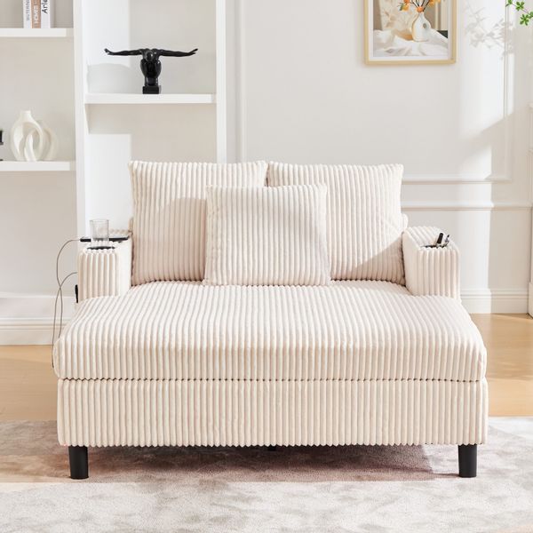 STILVORA Relaxsessel Liegestuhl Loungesessel mit Getränkehaltern,Sessel günstig online kaufen