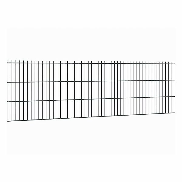 Doppelstabmattenzaun Stärke 8/6/8 Anthrazit 63 x 251 cm günstig online kaufen