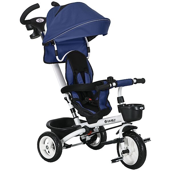 HOMCOM 6 in 1 Dreirad mit Schubstange günstig online kaufen