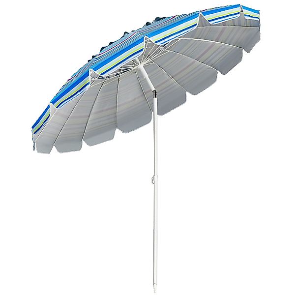 COSTWAY Sonnenschirm, LxB: 250,00x250,00 cm, Strandschirm günstig online kaufen