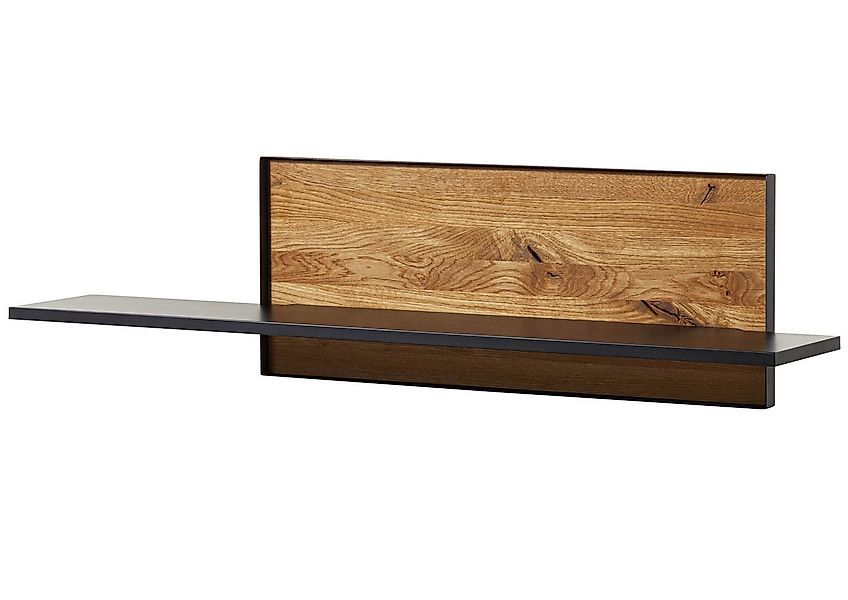 Massivmoebel24 Wandregal STARNBERG, 1-tlg., Wildeiche 132x27x35 natur geölt günstig online kaufen