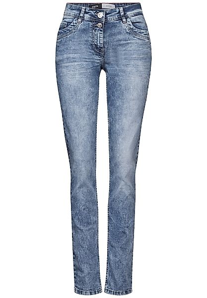 CECIL Slim-fit-Jeans Style Scarlett in leichter Moonwashed-Optik günstig online kaufen