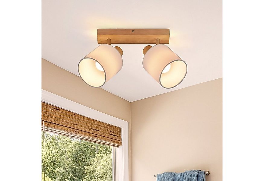 ZMH Deckenleuchte 2 Flammig Vintage Deckenlampe Schwenkbar 350° E14 Schlafz günstig online kaufen