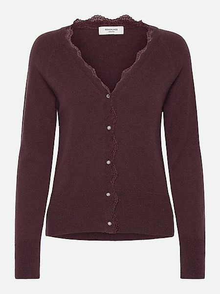 rosemunde Cardigan Laica lace cardigan mit V-Ausschnitt und Spitzenkante, l günstig online kaufen