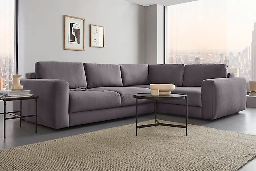 Home affaire Ecksofa »Bloomfield, Breite 304cm, Mega Polsterecke mit viel P günstig online kaufen