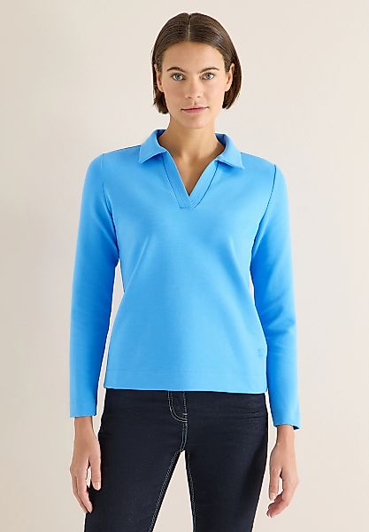 Cecil Langarmshirt aus Baumwolle mit Stretchante günstig online kaufen