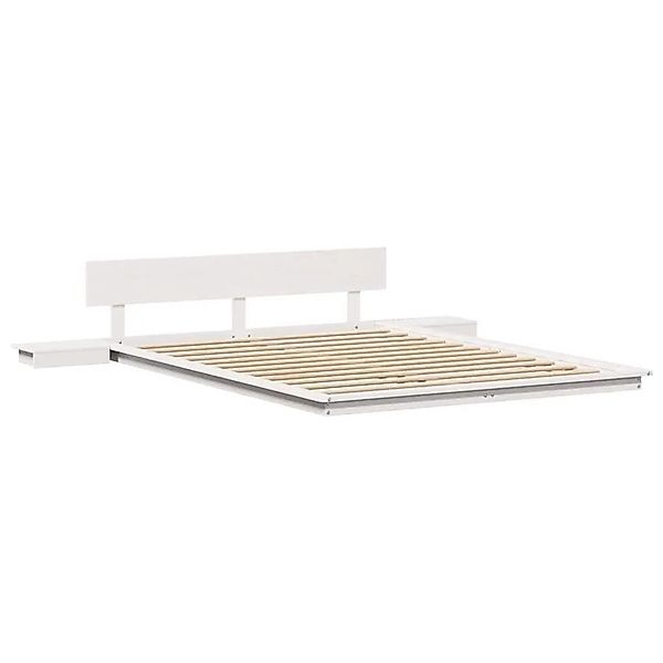 vidaXL Bettgestell Weiß 150 x 200 cm Holz 872396 günstig online kaufen