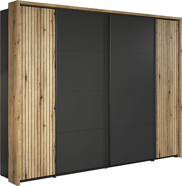 INOSIGN Schwebetürenschrank "Estepona" Kleiderschrank in Grau/Eiche wahlwei günstig online kaufen