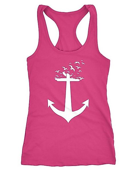 Neverless Tanktop Damen Tank-Top Anker Vögel Anchor Birds Racerback Neverle günstig online kaufen