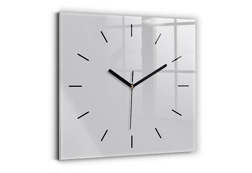 Tulup Wanduhr Glasuhr Modernistische Glaswanduhr 30x30cm Uhr aus gehärtetem günstig online kaufen