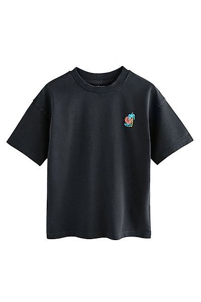 Next T-Shirt Relaxed Fit T-Shirt mit Grafik-Print und Waschung (1-tlg) günstig online kaufen