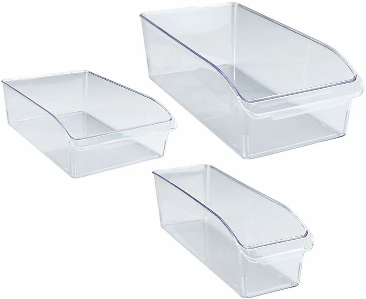 WENKO Aufbewahrungssystem "Kühlschrank-Organizer-Set" Set, 3 Stk. tlg. Boxe günstig online kaufen