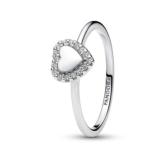 Pandora Fingerring PANDORA Timeless Damen Herzring aus 925er Silber, Zirkon günstig online kaufen