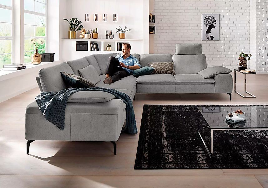 W.SCHILLIG Ecksofa "valentinoo, Designsofa, elegant und bequem, L-Form", (S günstig online kaufen