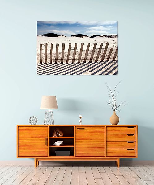 queence Acrylglasbild "Erold", Strand-Himmel-Düne-Deutschland-Gräser-Spa, ( günstig online kaufen