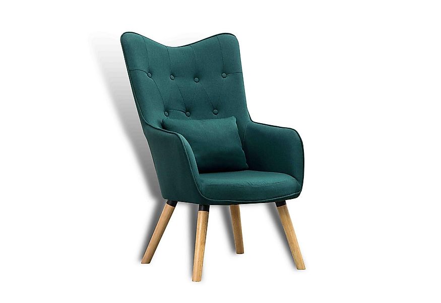 ESTEXO Sessel Fernsehsessel Relaxsessel mit Kissen Lese Stoff Polsterstuhl günstig online kaufen