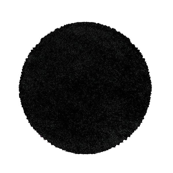Carpettex Hochflor-Teppich Unicolor - Einfarbig, Rund, günstig online kaufen