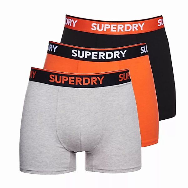 Superdry Classic Boxer 3 Einheiten S Grey Marl / Havana Orange / Black günstig online kaufen