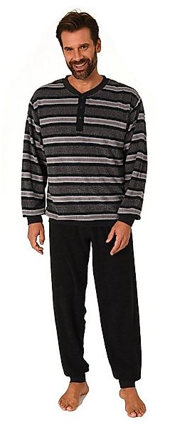 Normann Pyjama Normann Herren Frottee Schlafanzug langarm mit Bündchen günstig online kaufen