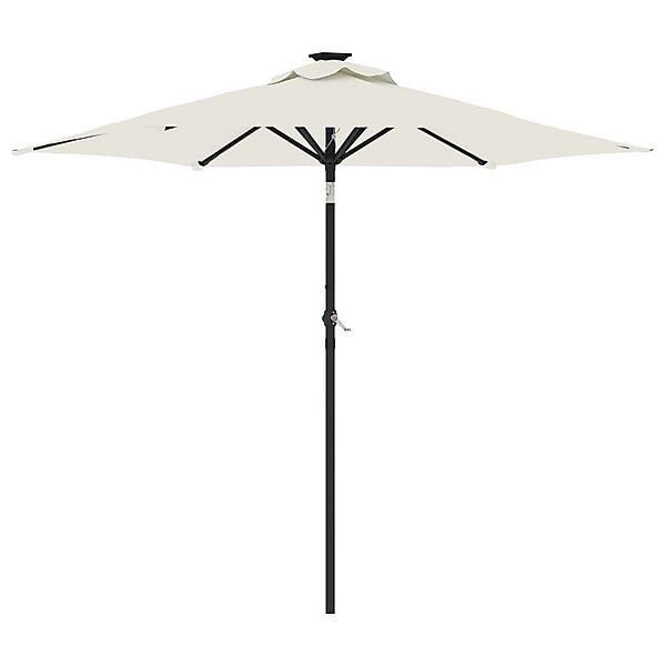 vidaXL Sonnenschirm Sonnenschirm mit Stahlmast Weiß günstig online kaufen