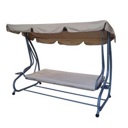 Garten Hollywoodschaukel in Creme Dach günstig online kaufen