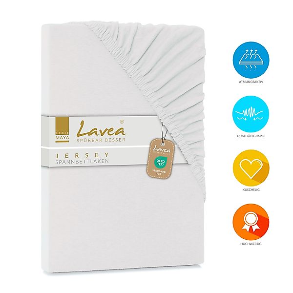 Lavea Spannbettlaken Maya, in Gr. 60x140, 90x200, 120x200, 140x200, 180x200 günstig online kaufen