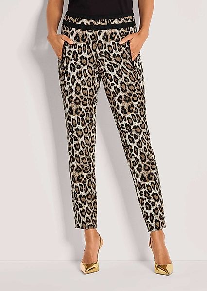 MADELEINE Jerseyhose Leo-Print Jersey-Hose mit Stretch günstig online kaufen