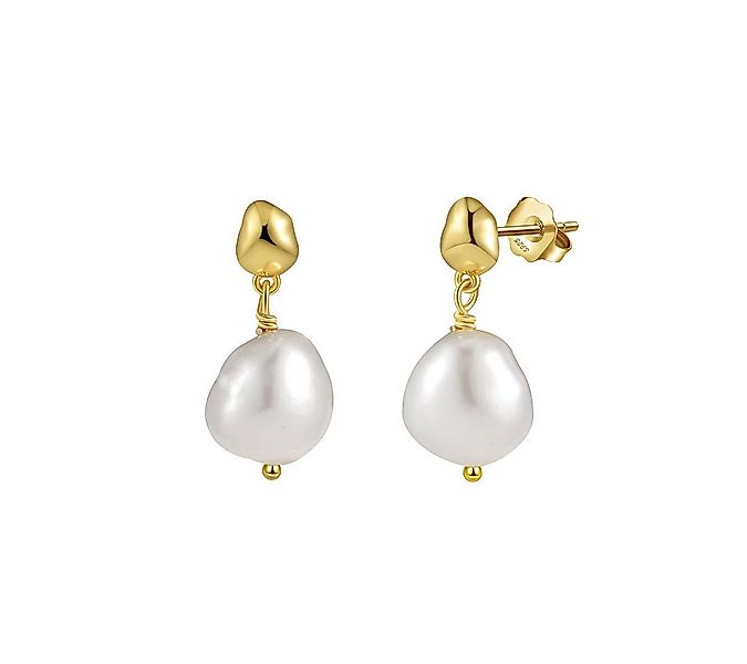 Suzan Gold Perlenohrringe Pearlette – Perlen-Ohrringe aus 925er Silber, ver günstig online kaufen