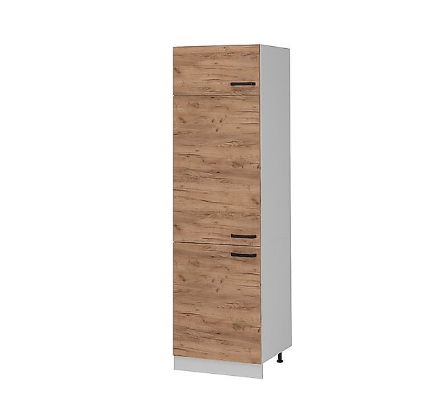 Vicco Kühlumbauschrank R-Line, Goldkraft Eiche/Weiß, 60 cm günstig online kaufen