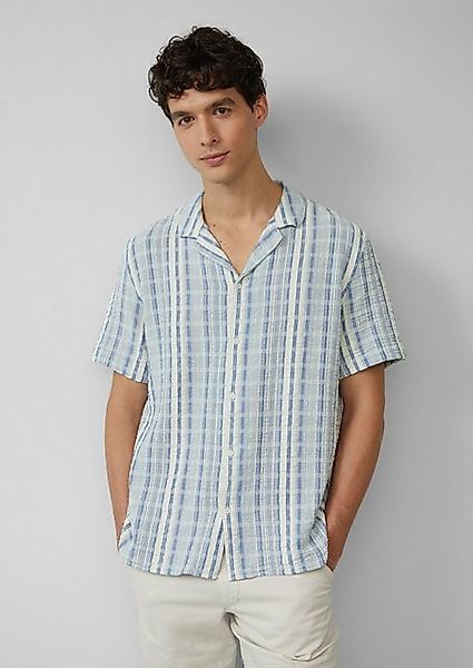 s.Oliver Kurzarmhemd Resort Fit: Kurzarm-Hemd mit Jacquard-Streifen Streife günstig online kaufen